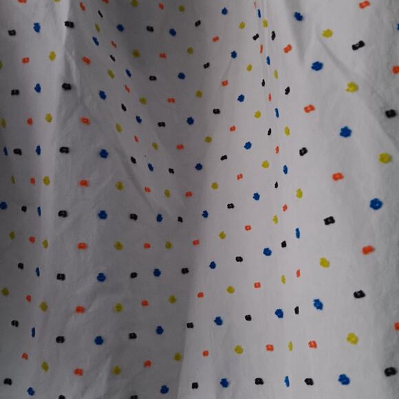 Caroline Constas Gia Cotton Off-Shoulder Puff Sleeve Blouse L - Picture 6 of 9